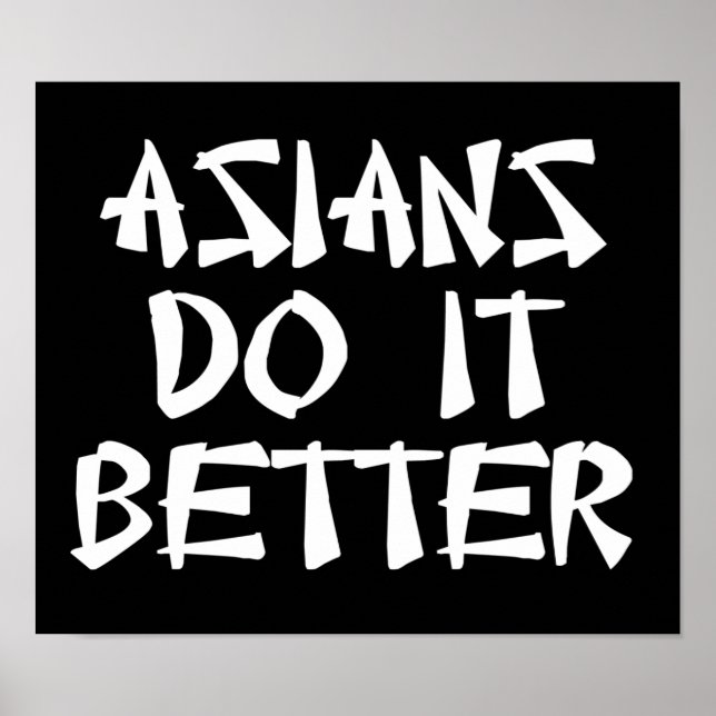 Poster Les Asiatiques Le Font Mieux (Devant)