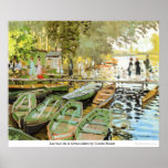 Poster Les bains de la Grenouillère par Claude Monet<br><div class="desc">Ce tableau intitulé Les bains de la Grenouillère de Claude Monet est réalisé par le célèbre artiste Claude Monet. A propos de Claude Monet Claude Monet a été le fondateur du style de peinture impressionniste français ; Les bains de la Grenouillère par Claude Monet le praticien le plus cohérent et...</div>