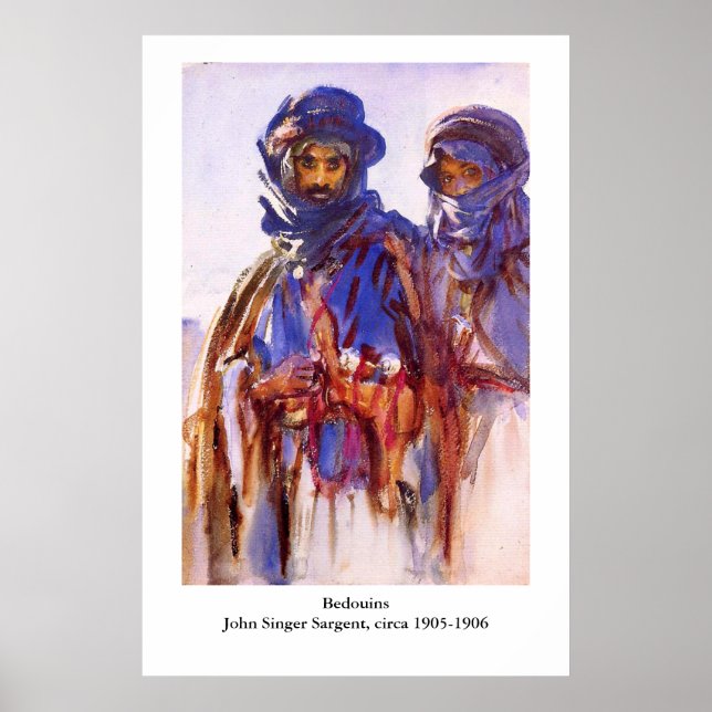 Poster Les Bédouins de John Singer Sargent (Devant)