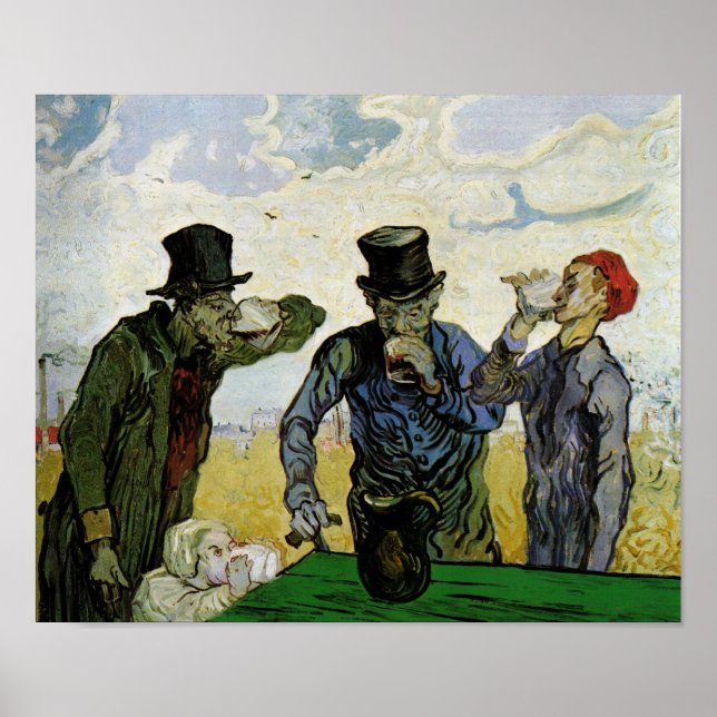 Poster Les Boissons (F667) Van Gogh Fine Art (Devant)