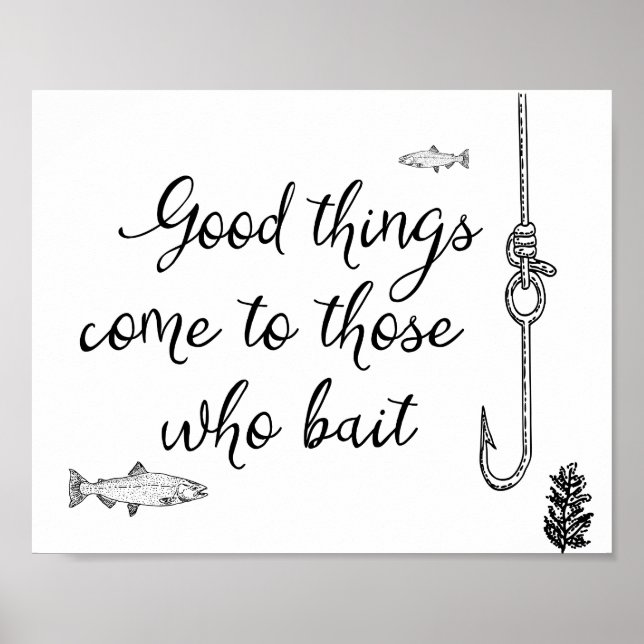 Poster Les Bonnes Choses Viennent À Ceux Qui Attendent La (Devant)