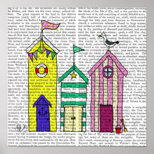 Poster Les cases de plage