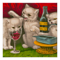 Les chatons boivent et mangent du poisson sardine