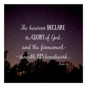 Poster Les cieux déclarent la gloire de Dieu