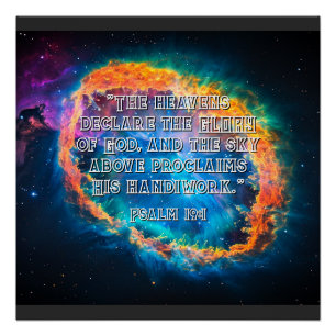 Poster Les Cieux Déclarent Ps. 19:1