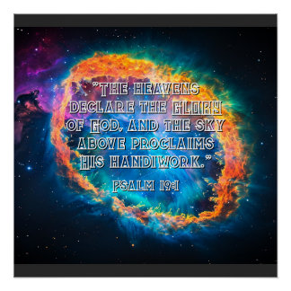 Poster Les Cieux Déclarent Ps. 19:1