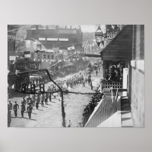 Poster Les citoyens de Deadwood fêtent l'achèvement de (Devant)