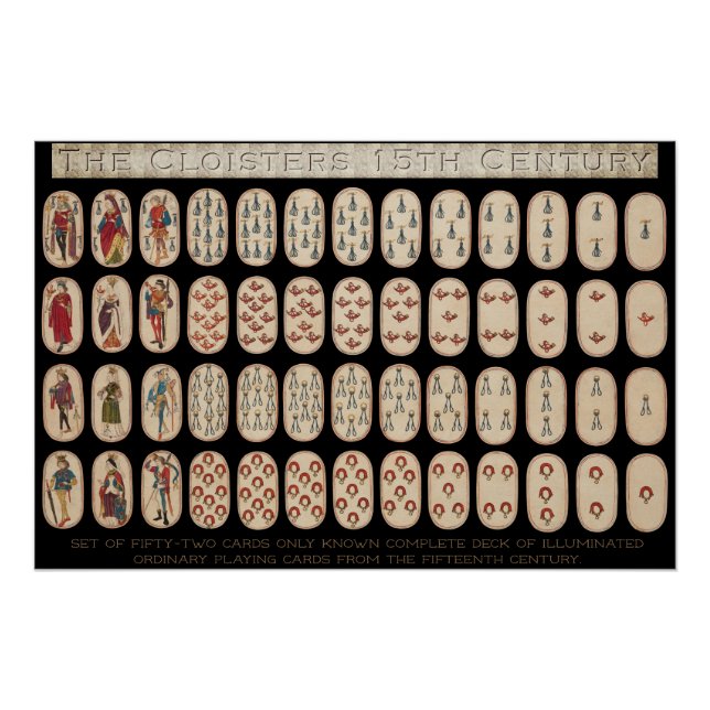 Poster Les Cloîtres Vintage du XVe siècle (Devant)