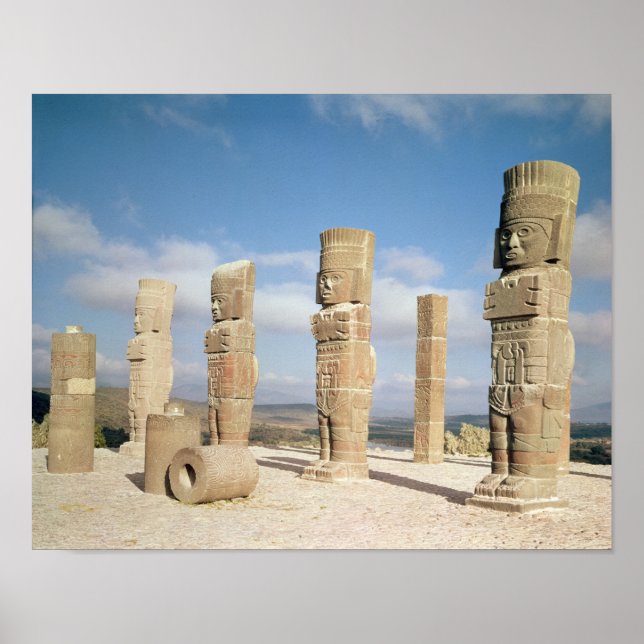 Poster Les colonnes atlantiques au sommet de la pyramide  (Devant)