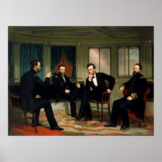 Poster Les conciliateurs de George Peter Alexander Healy (Devant)