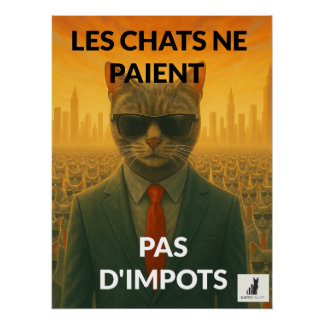 Poster Les Conversations Ne Ppatient Pas d'Impôts