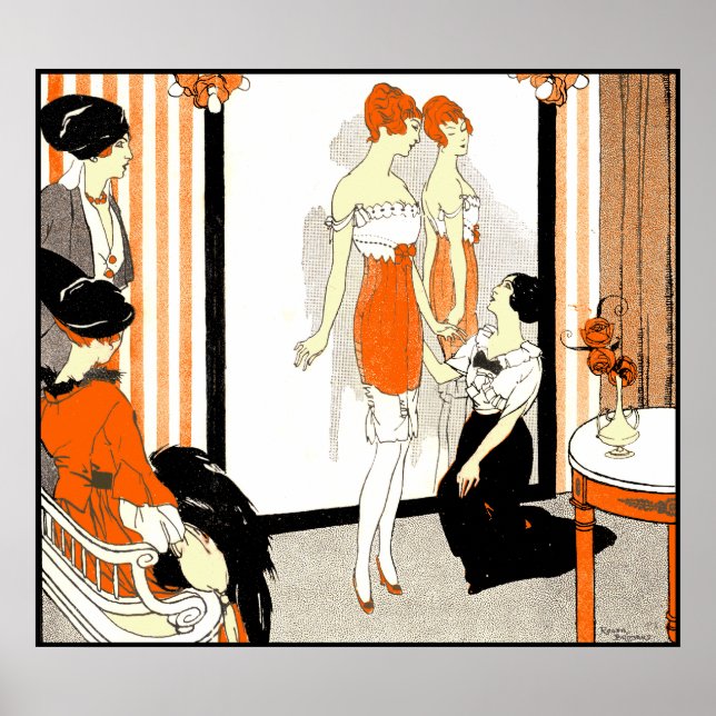 Poster Les Corsets Le Furet Paris (Devant)