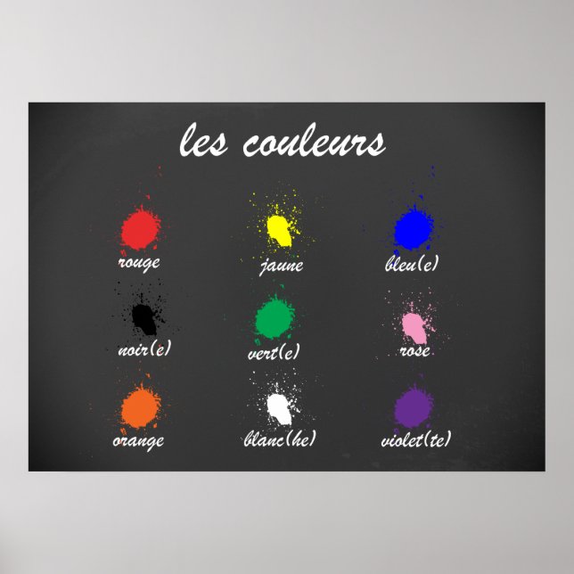 Poster Les Couleurs (Devant)