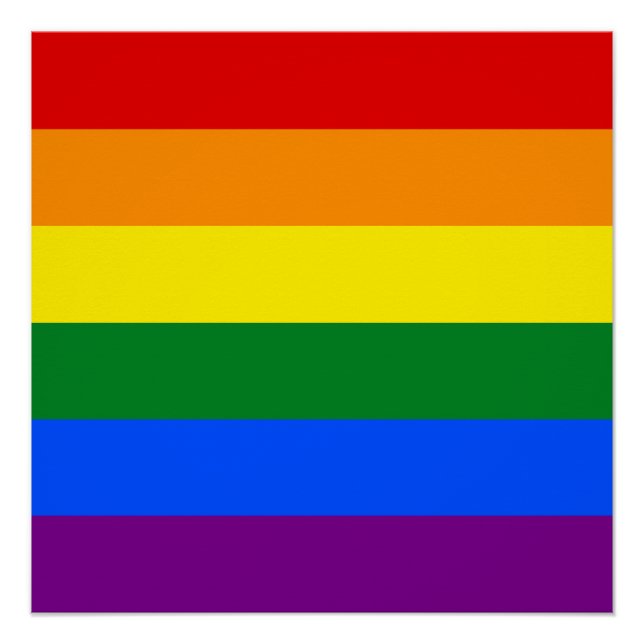 Poster Les couleurs de l'arc-en-ciel (Devant)