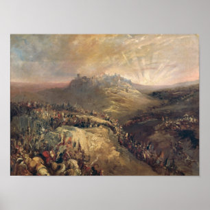 Poster Les Croisés Avant Jérusalem