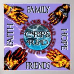 Poster Les CRP gardant nos amis de rotation de famille du