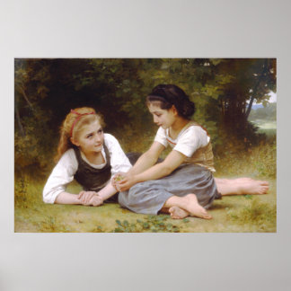 Poster Les cueilleurs de noix, William-Adolphe Bouguereau