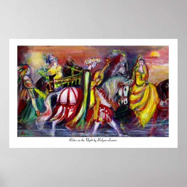 Poster Les cyclistes de la nuit (Devant)