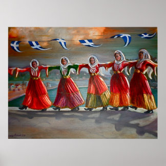 Poster 'Les Danseuses, Skiathos'