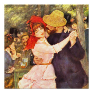 Poster Les Deux Soeurs, Sur La Terrasse Auguste Renoir