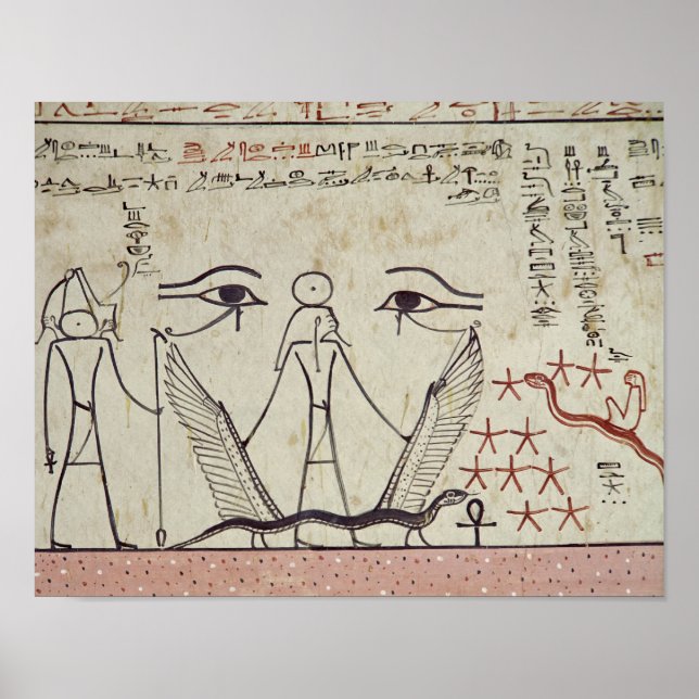 Poster Les deux yeux mystiques, de la Tombe de (Devant)