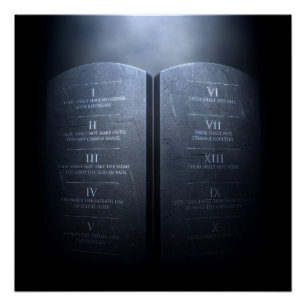 Poster Les dix commandements