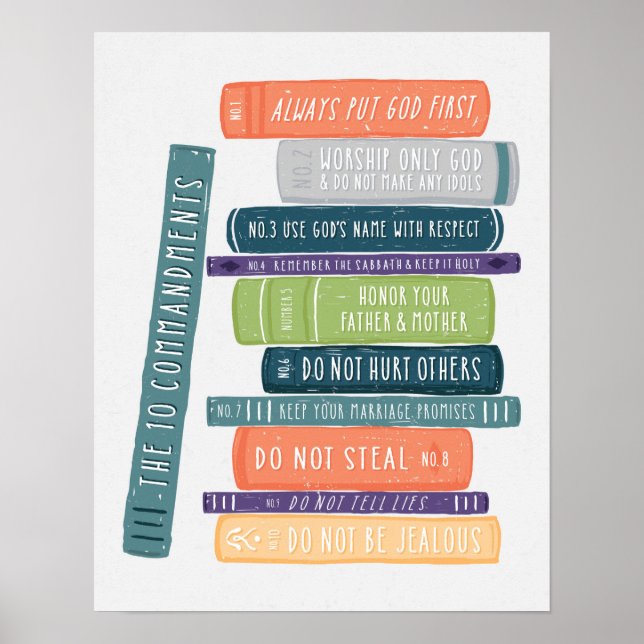 Poster Les dix commandements (Devant)