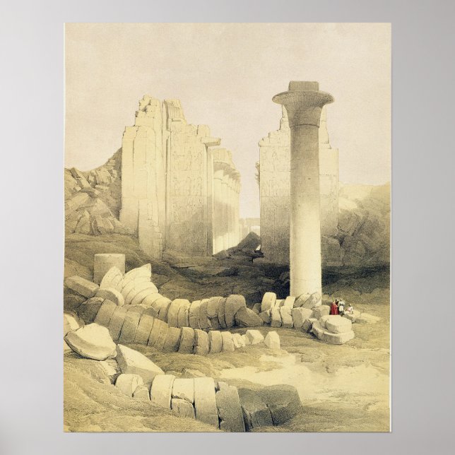 Poster Les Dromos ou Hall Central du Grand Temple de (Devant)