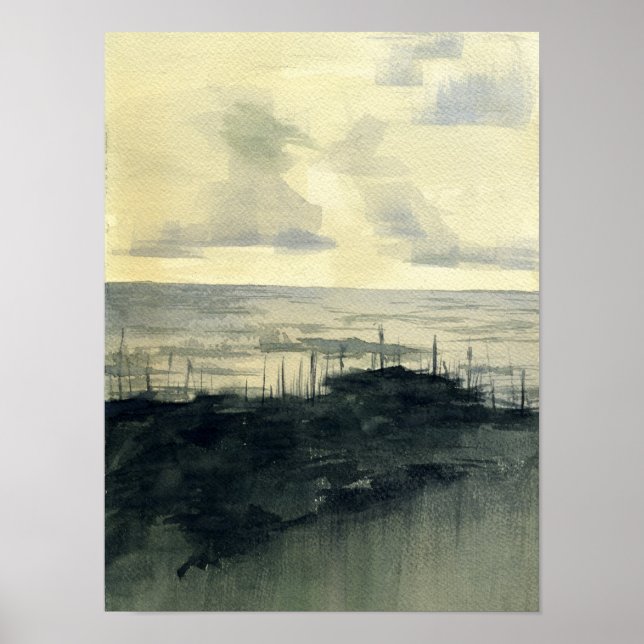 Poster Les dunes après la tempête (Devant)