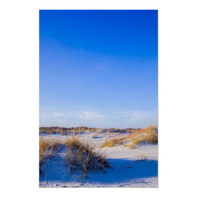 Poster Les dunes de plage de Wrightsville (Devant)
