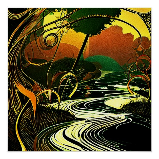 Poster Les écoulements (Devant)