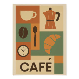 Poster Les éléments du café