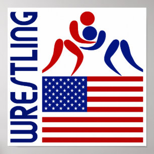 Poster Les Etats-Unis de lutte