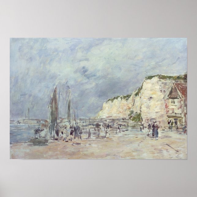 Poster Les falaises de Dieppe et le Petit Paris (Devant)