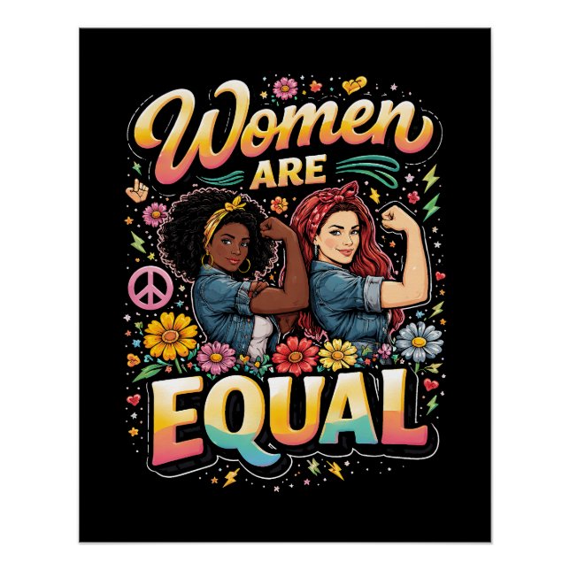 Poster Les femmes sont égales (Devant)