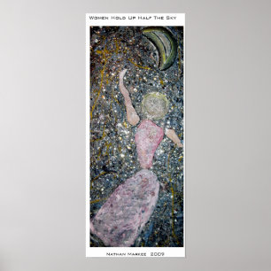 Poster Les femmes tiennent la moitié du marché Sky Nathan