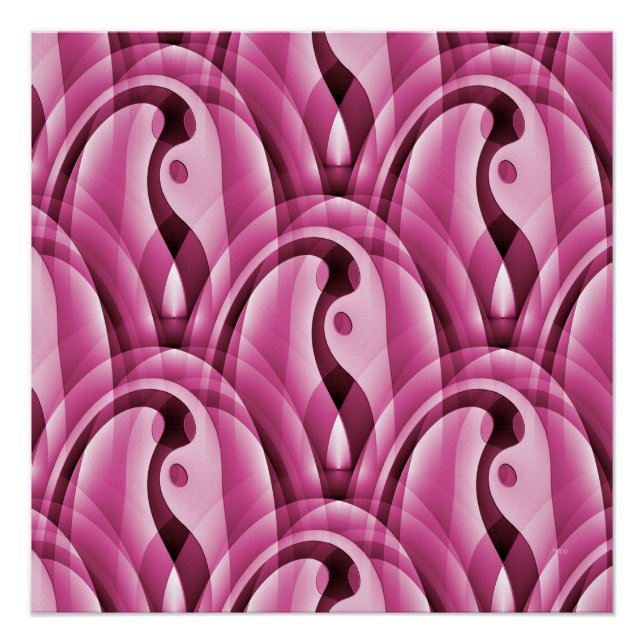 Poster Les Flamants roses... (Devant)
