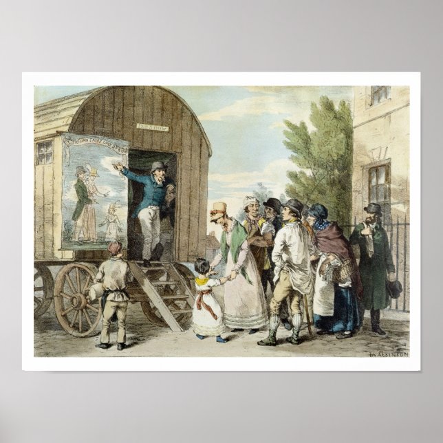 Poster Les Foires : Le Salon, c.1821 (litho couleur) (Devant)