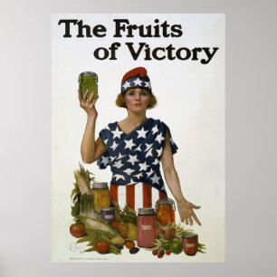 Poster Les fruits de l'affiche de victoire