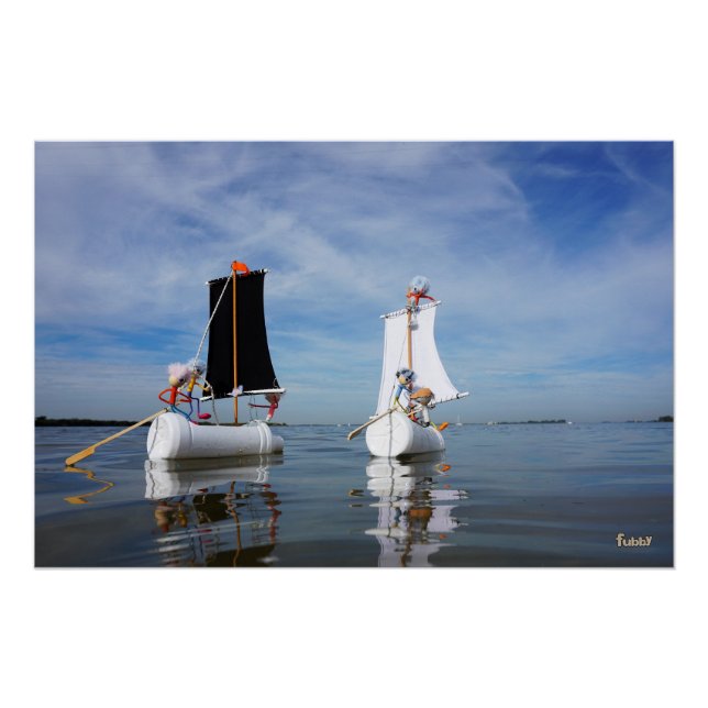 Poster Les Fubby en voile qui vont à l'aventure. (Devant)