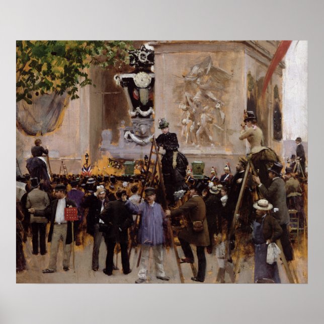 Poster Les funérailles de Victor Hugo (Devant)