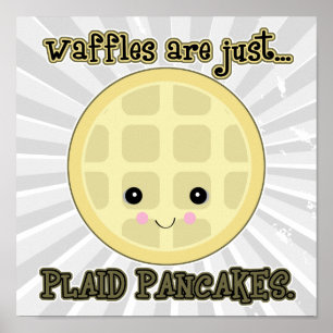 Poster les gaufres kawaii sont juste des crêpes