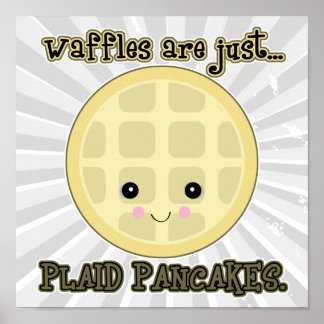 Poster les gaufres kawaii sont juste des crêpes
