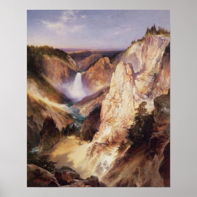 Poster Les Grandes Chutes De Yellowstone (Devant)