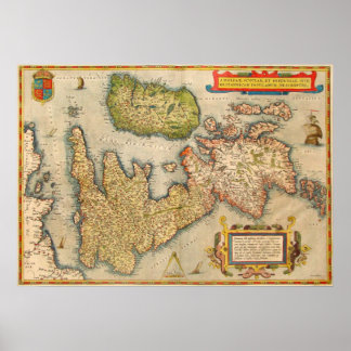 Poster Les îles britanniques