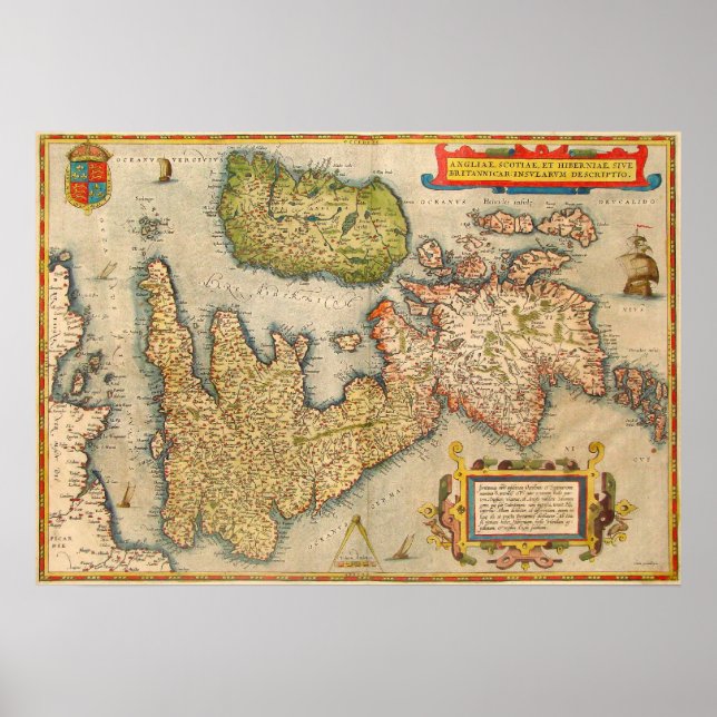 Poster Les îles britanniques (Devant)