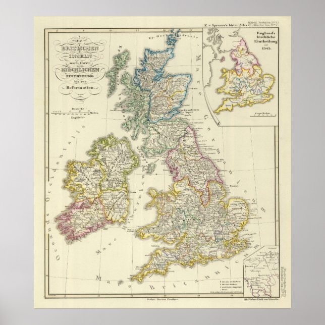 Poster Les îles britanniques après leur église (Devant)