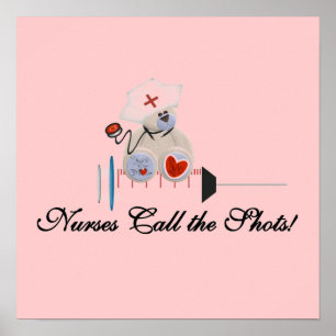 Poster Les infirmières d'ours de nounours appellent le T-