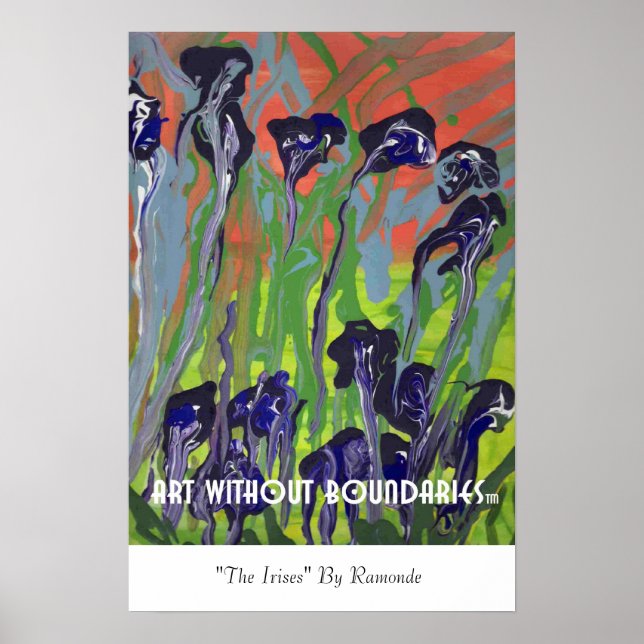 Poster : "Les Irises" de Raymonde (Devant)
