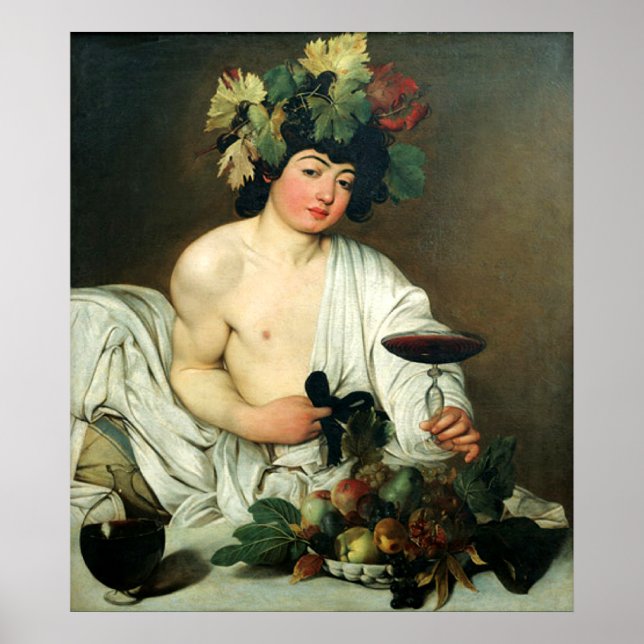 Poster Les Jeunes Bacchus, Caravaggio (Devant)